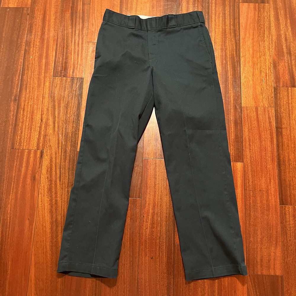 Dickies Pants Mens 33x29 Navy Blue 874 Original Fit Flex Preppy Casual Workwear